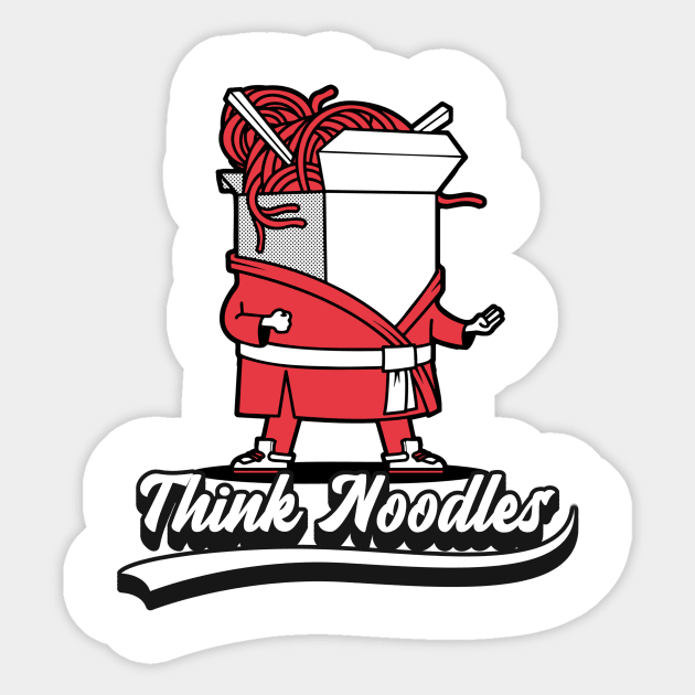 Think Noodle Sticker by ReadyOrNotDesigns 